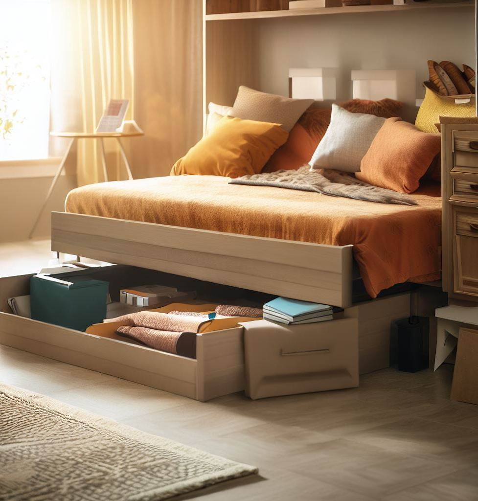 bed storage - Creative Decoration Ideas for Small Bedrooms