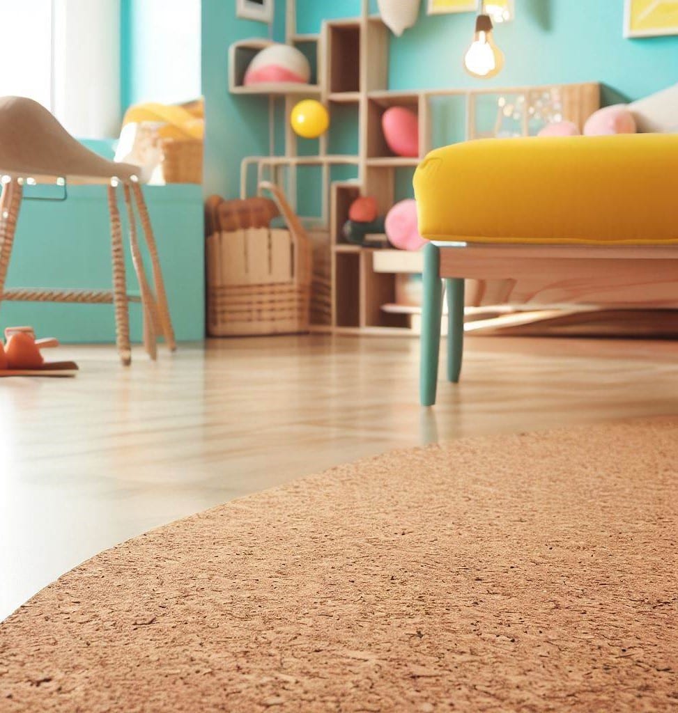 floating cork - Enchanting Flooring Ideas for Kids' Room Decor