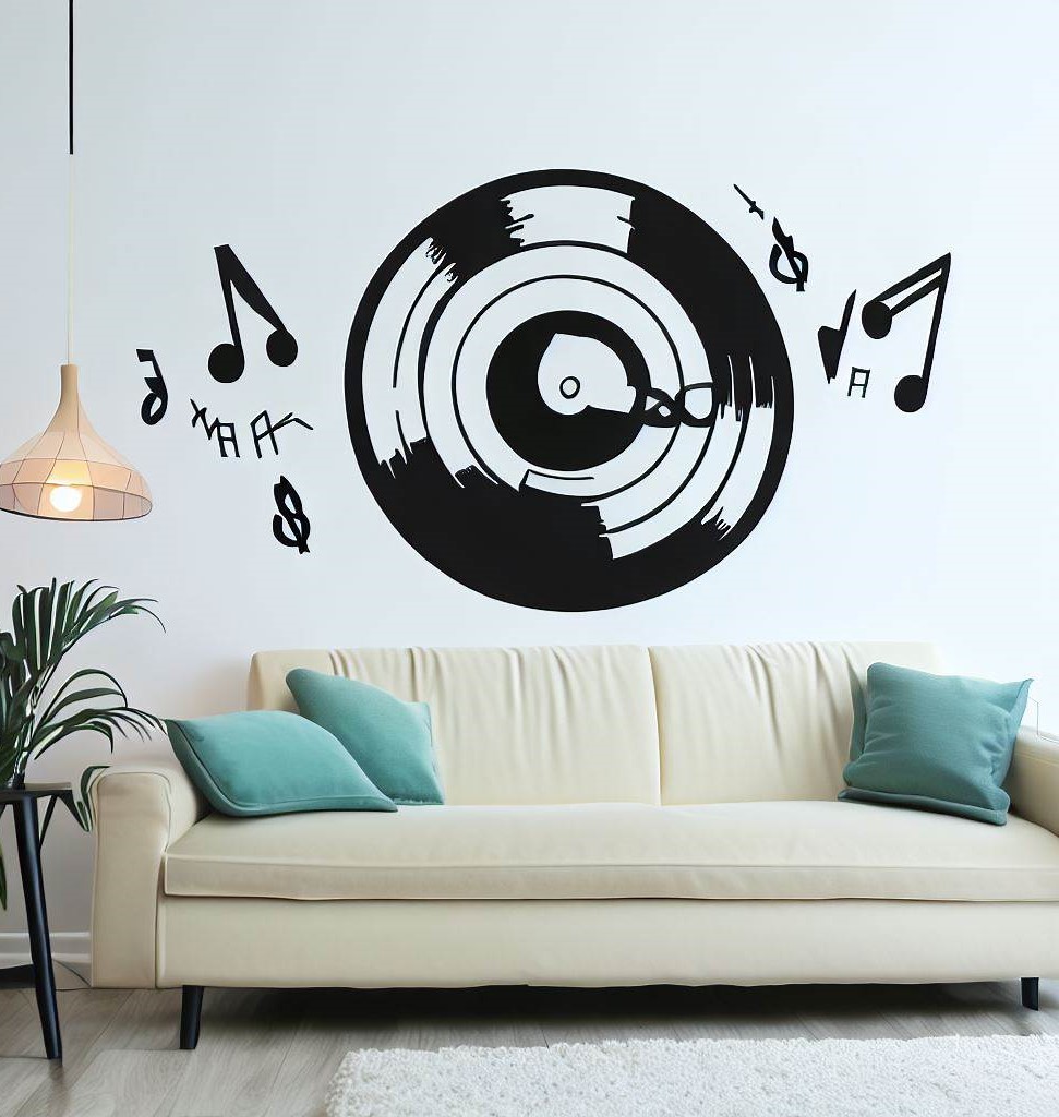 Wall decals - Affordable DIY Wall Decor Ideas for a Stunning Living Room