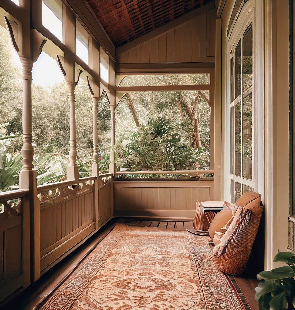 outdoor rug - Small Balcony Decor Ideas