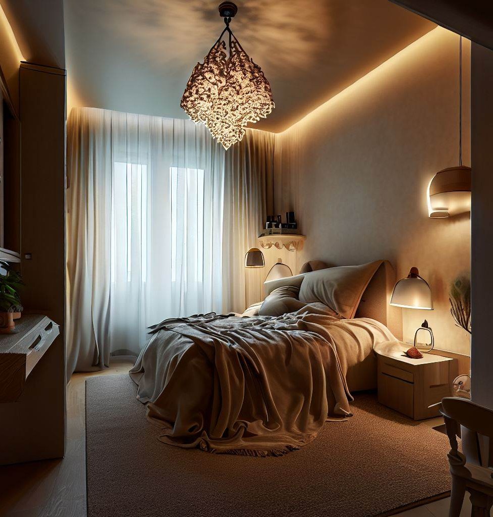 lighting - Creative Decoration Ideas for Small Bedrooms