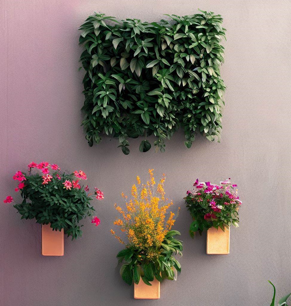 vertical plants -Garden Wall Decoration Ideas