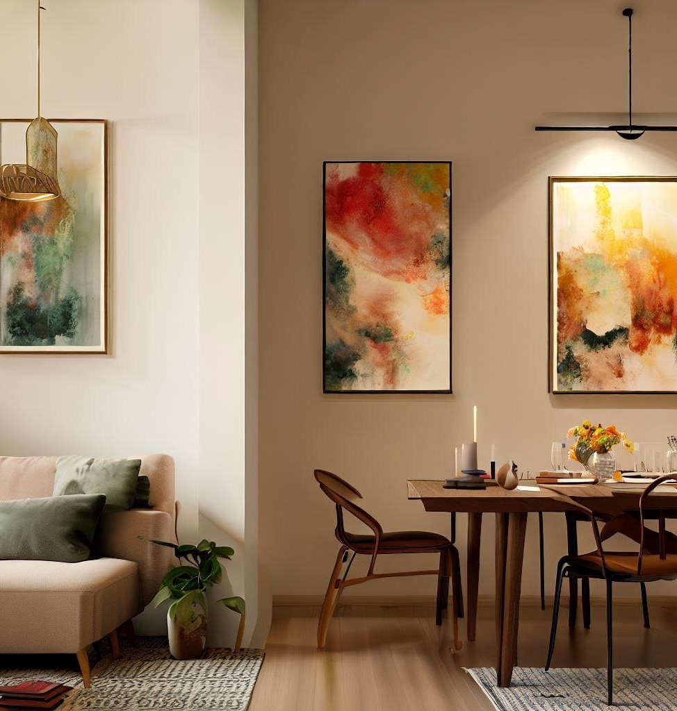 wall artworks - Small Living Room Dining Room Combo Layout Ideas