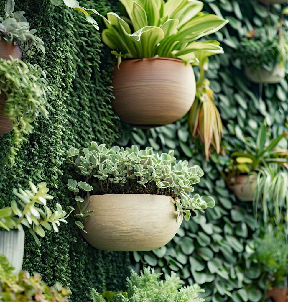 wall planters - Garden Wall Decoration Ideas