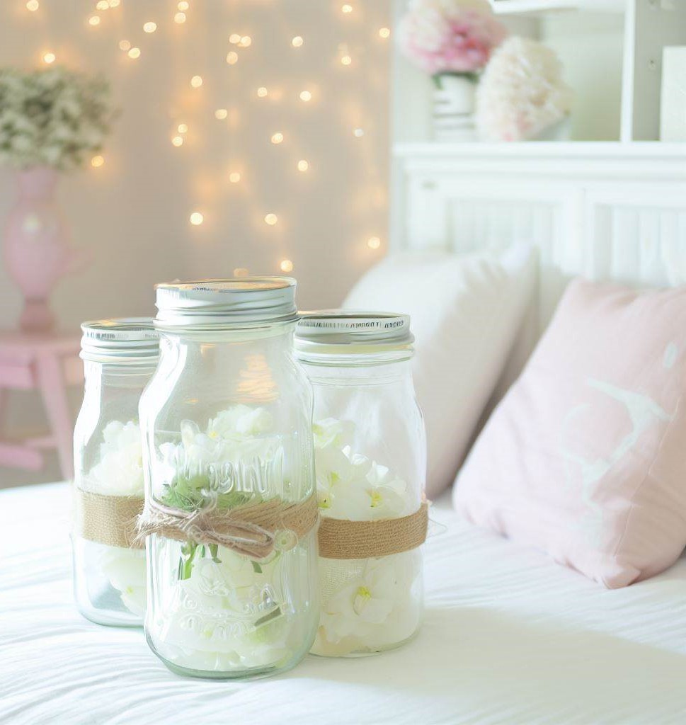 Mason jars - Lighting Decoration Ideas for Teenage Girls Room