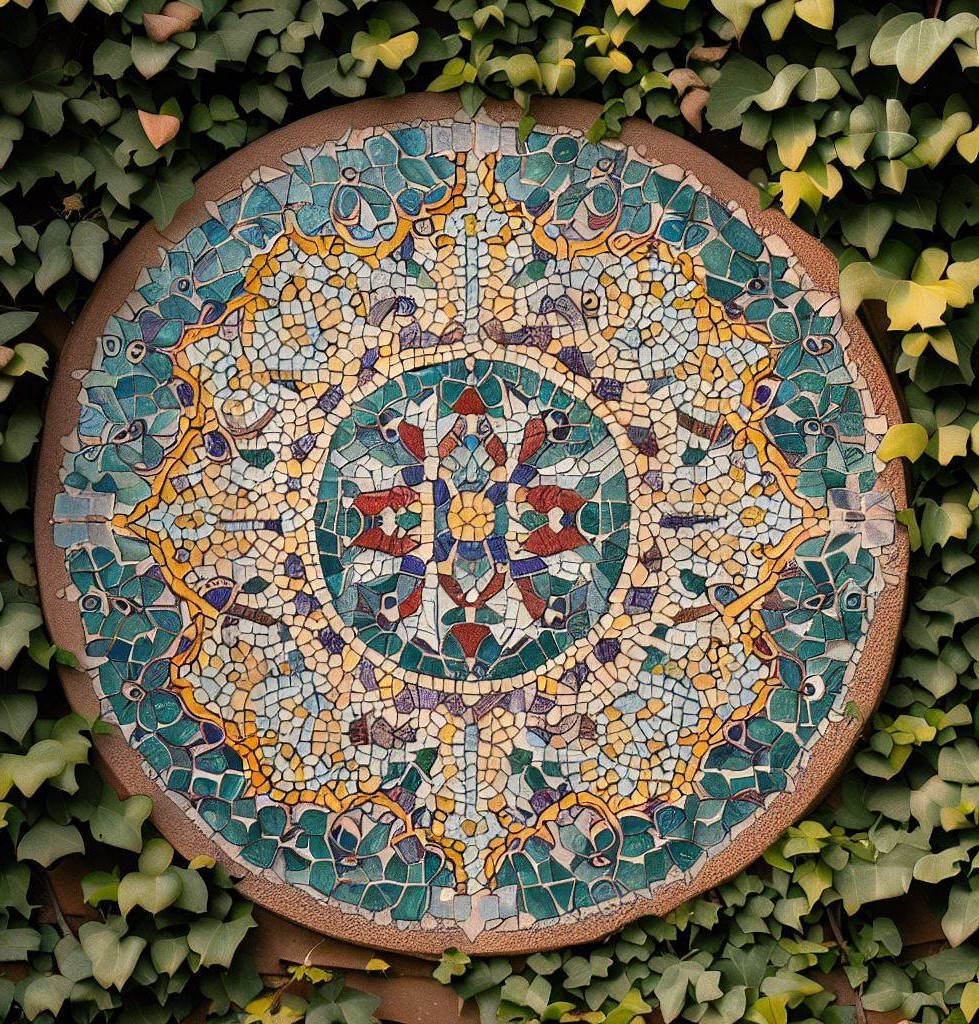 wall mosaic - Garden Wall Decoration Ideas