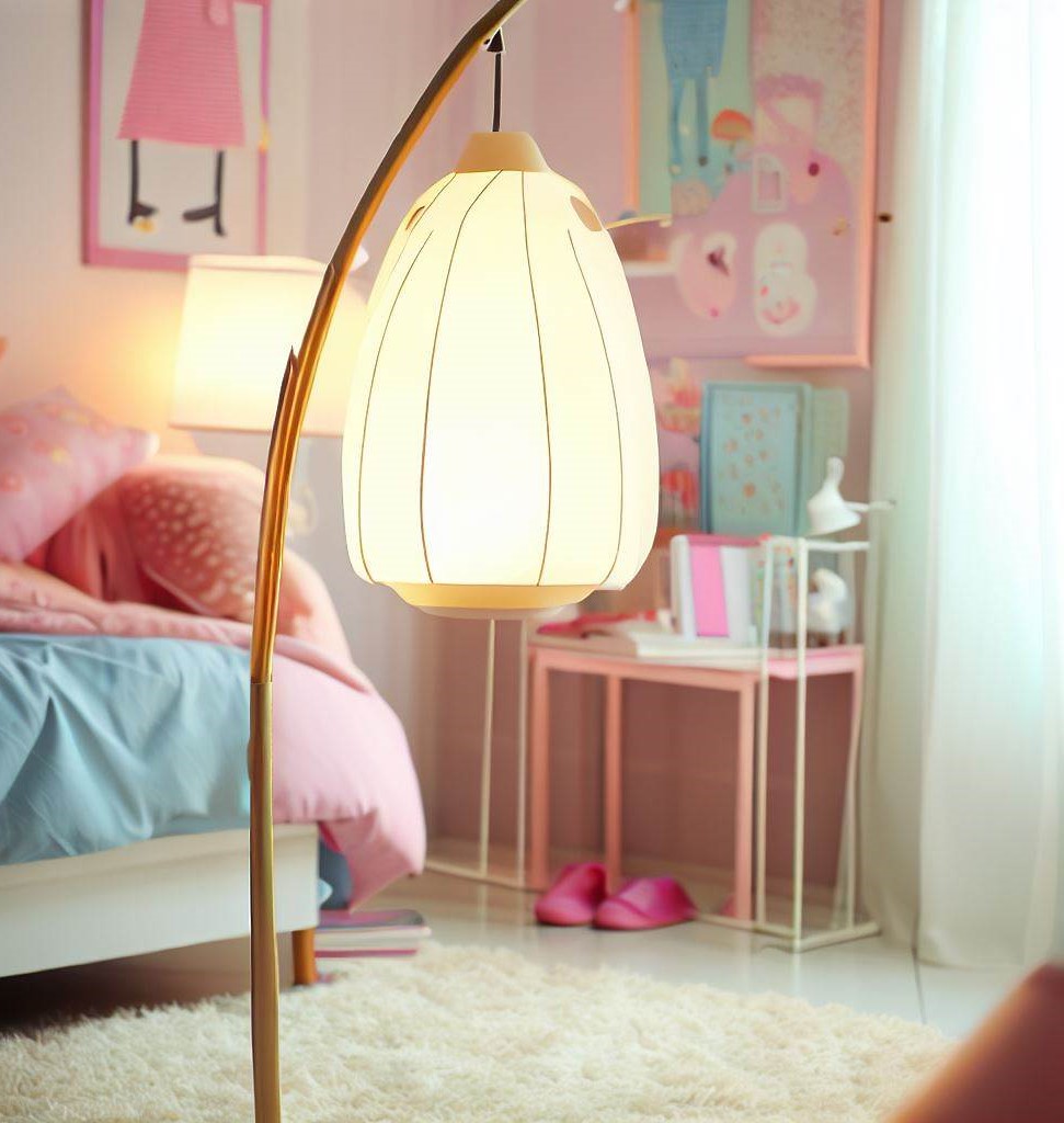 floor lamp -Lighting Decoration Ideas for Teenage Girls Room