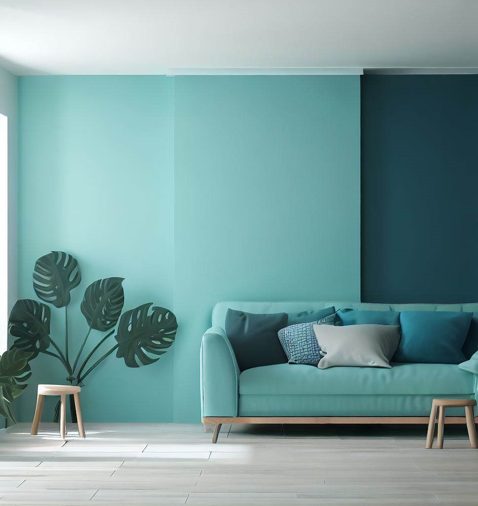 green color Best Color Scheme for Living Room Wall Decor