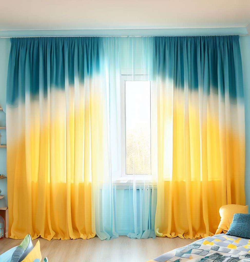 block curtains - Decoration Ideas for Teenage Girls Room With Curtains & Bedding